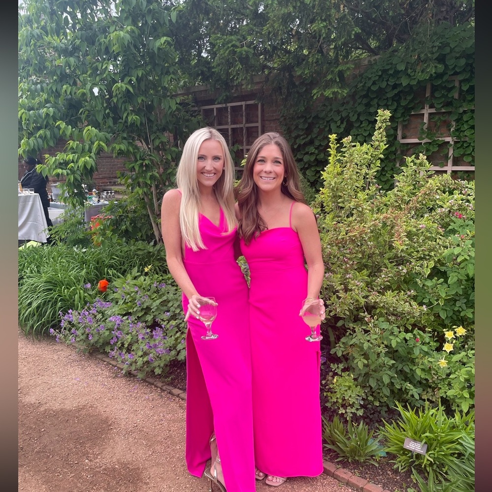 Vibrant hot pink dress (on the right ) only worn 1 time